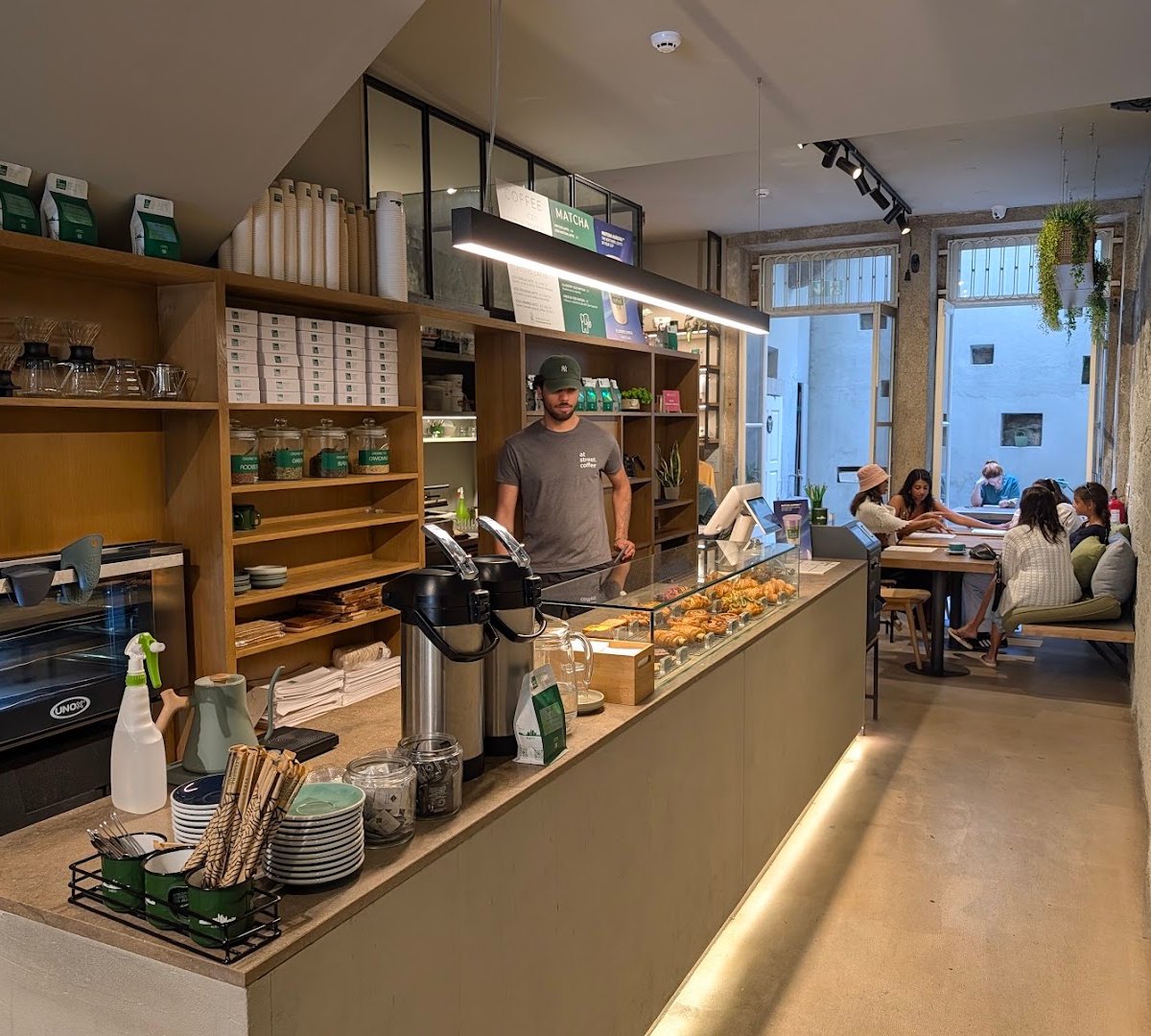 Interior of At Street.Coffee® - SPECIALTY COFFEE FOR ALL., specialty coffee shop in Porto
