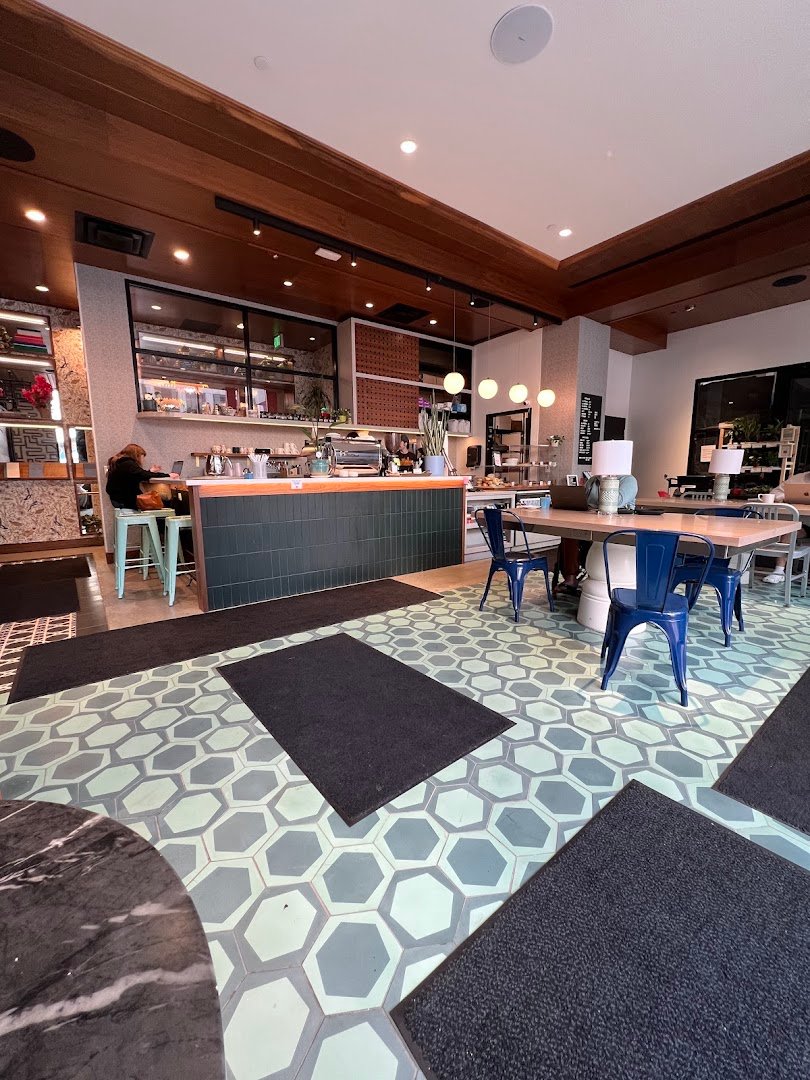 Interior of Phoenix Coffee Company, specialty coffee shop in Cleveland
