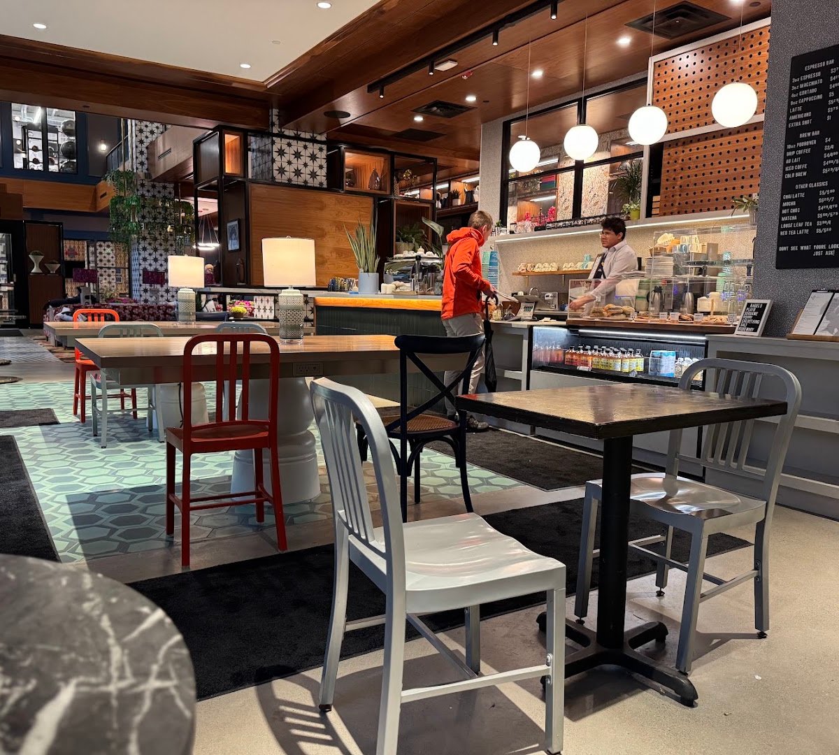 Interior of Phoenix Coffee Company, specialty coffee shop in Cleveland