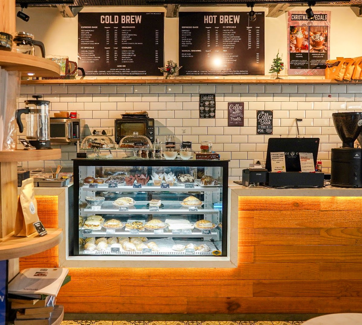 Interior of Coffee Craft ☕️, specialty coffee shop in Mumbai