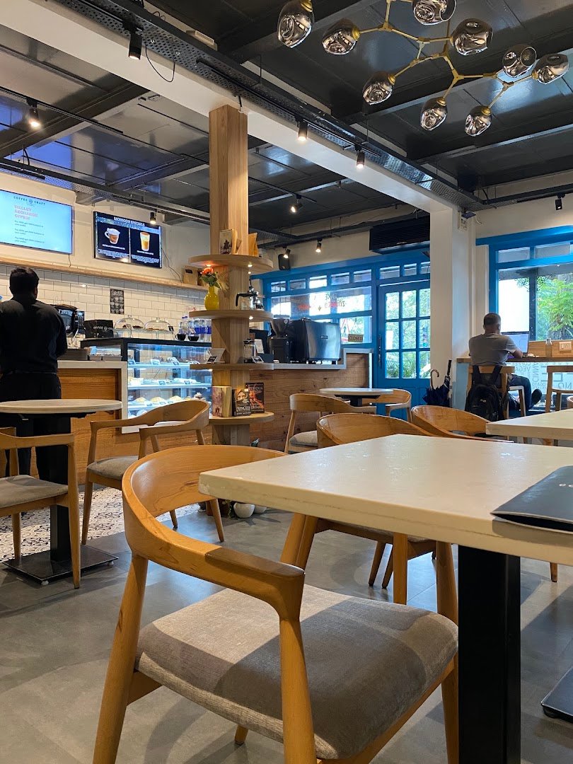 Interior of Coffee Craft ☕️, specialty coffee shop in Mumbai