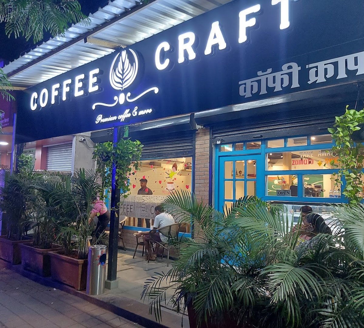 Storefront of Coffee Craft ☕️, specialty coffee shop in Mumbai