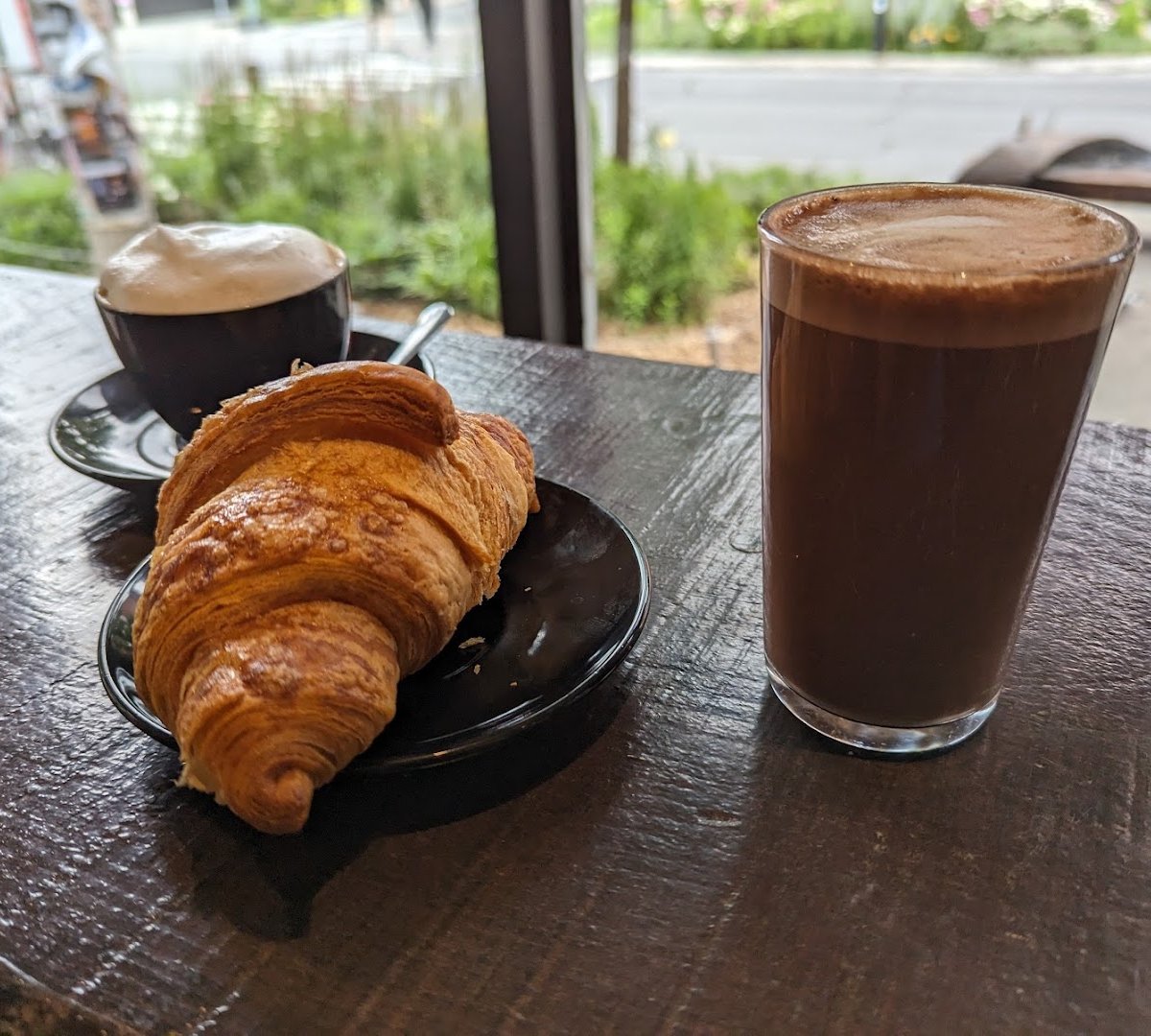 Coffee at Café Club Social, specialty coffee shop in Montreal