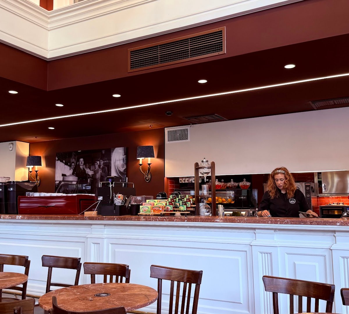 Interior of MOKKA Specialty Coffee, specialty coffee shop in Athens