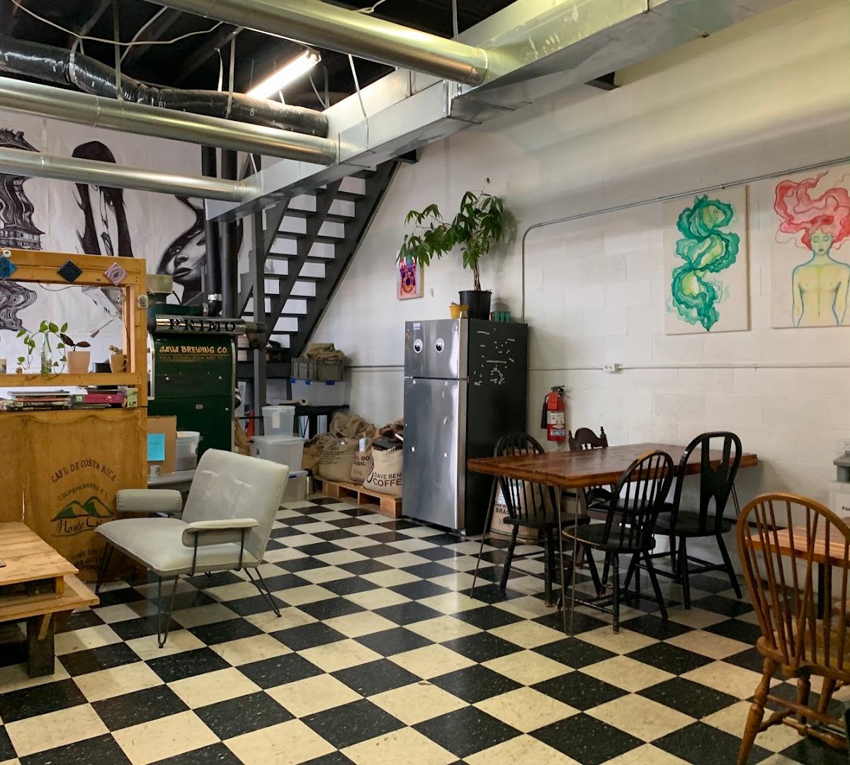 Interior of Bean Roastery and Cafe, specialty coffee shop in Louisville