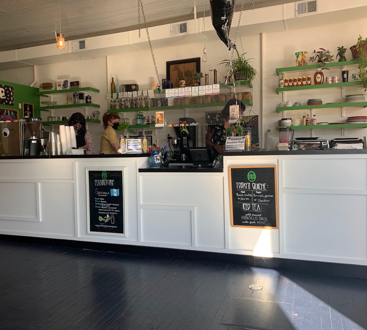 Interior of Bean Roastery and Cafe, specialty coffee shop in Louisville