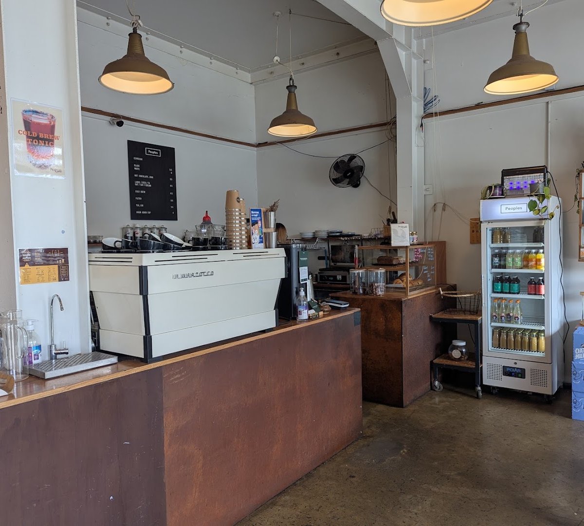 Interior of Newday Coffee, specialty coffee shop in Wellington