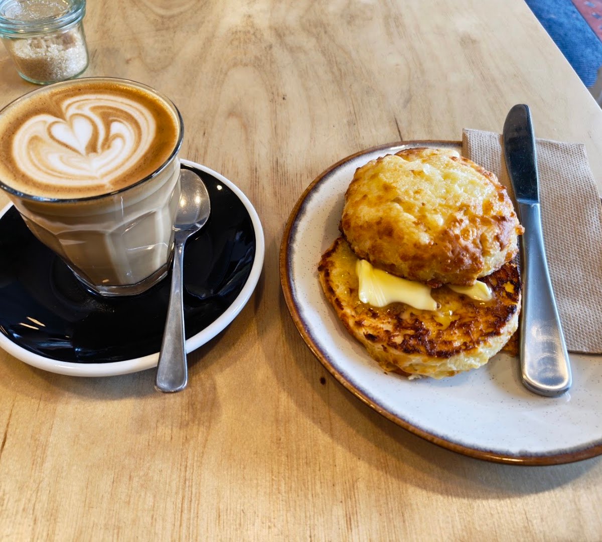 Coffee at Newday Coffee, specialty coffee shop in Wellington
