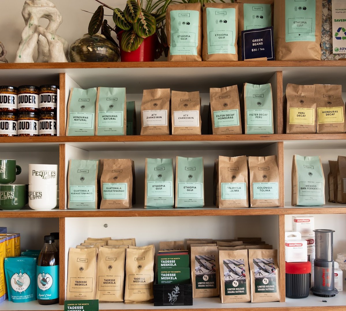 Interior of Newday Coffee, specialty coffee shop in Wellington