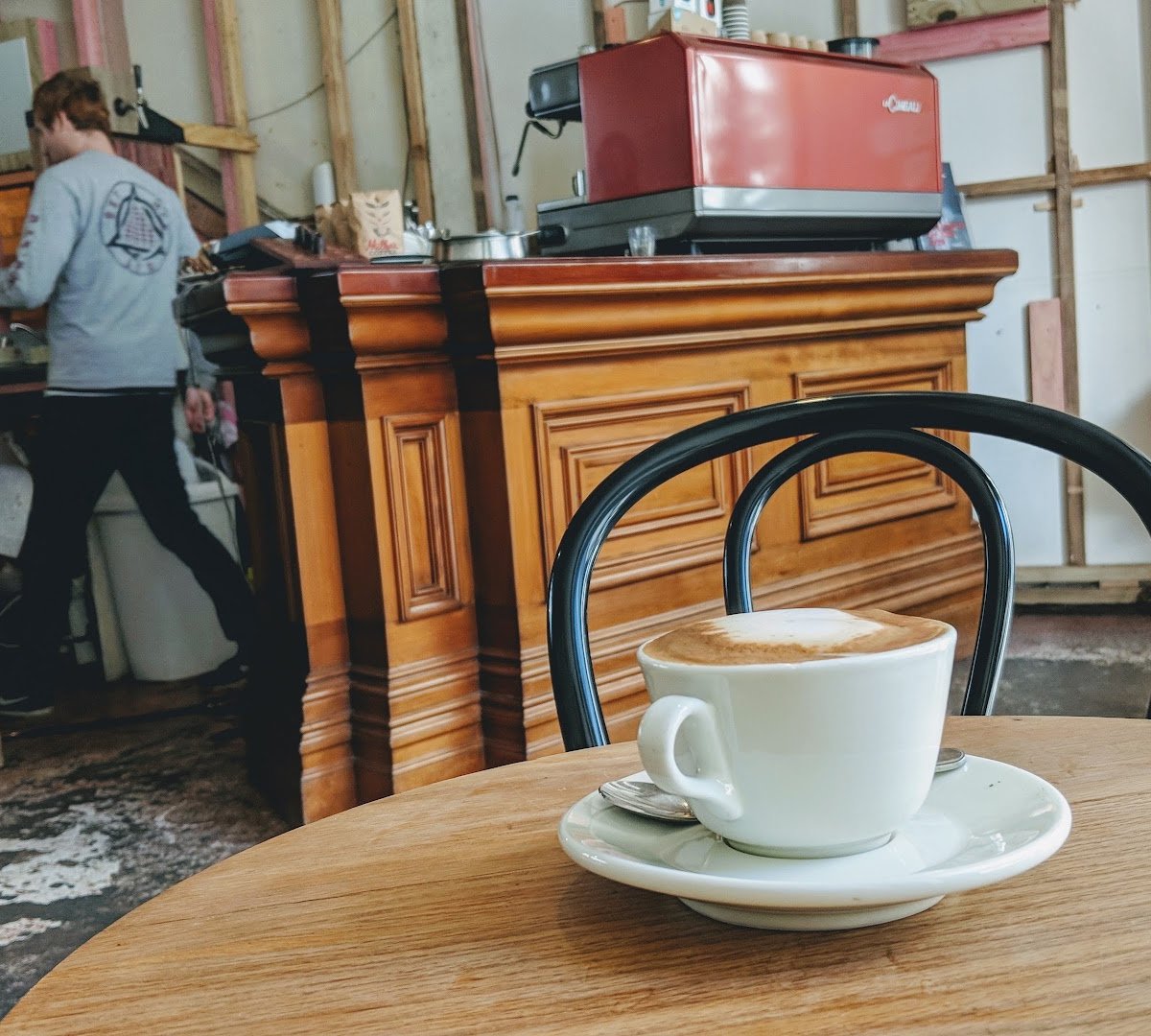 Interior of Millers Coffee, specialty coffee shop in Auckland
