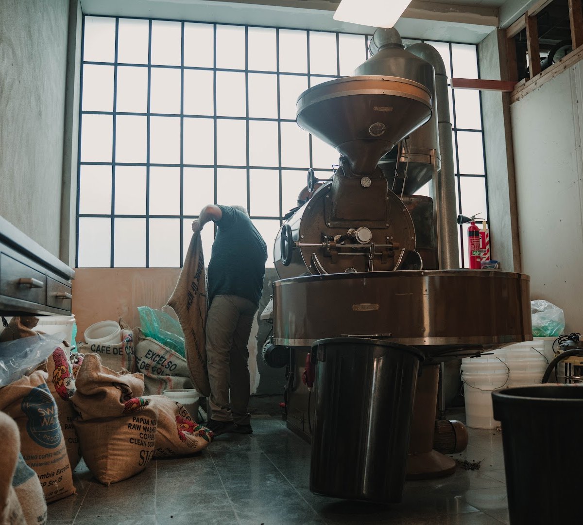 Interior of Millers Coffee, specialty coffee shop in Auckland