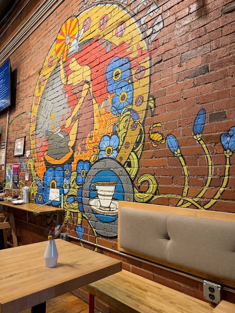 Interior of De Fer Coffee & Tea, specialty coffee shop in Pittsburgh