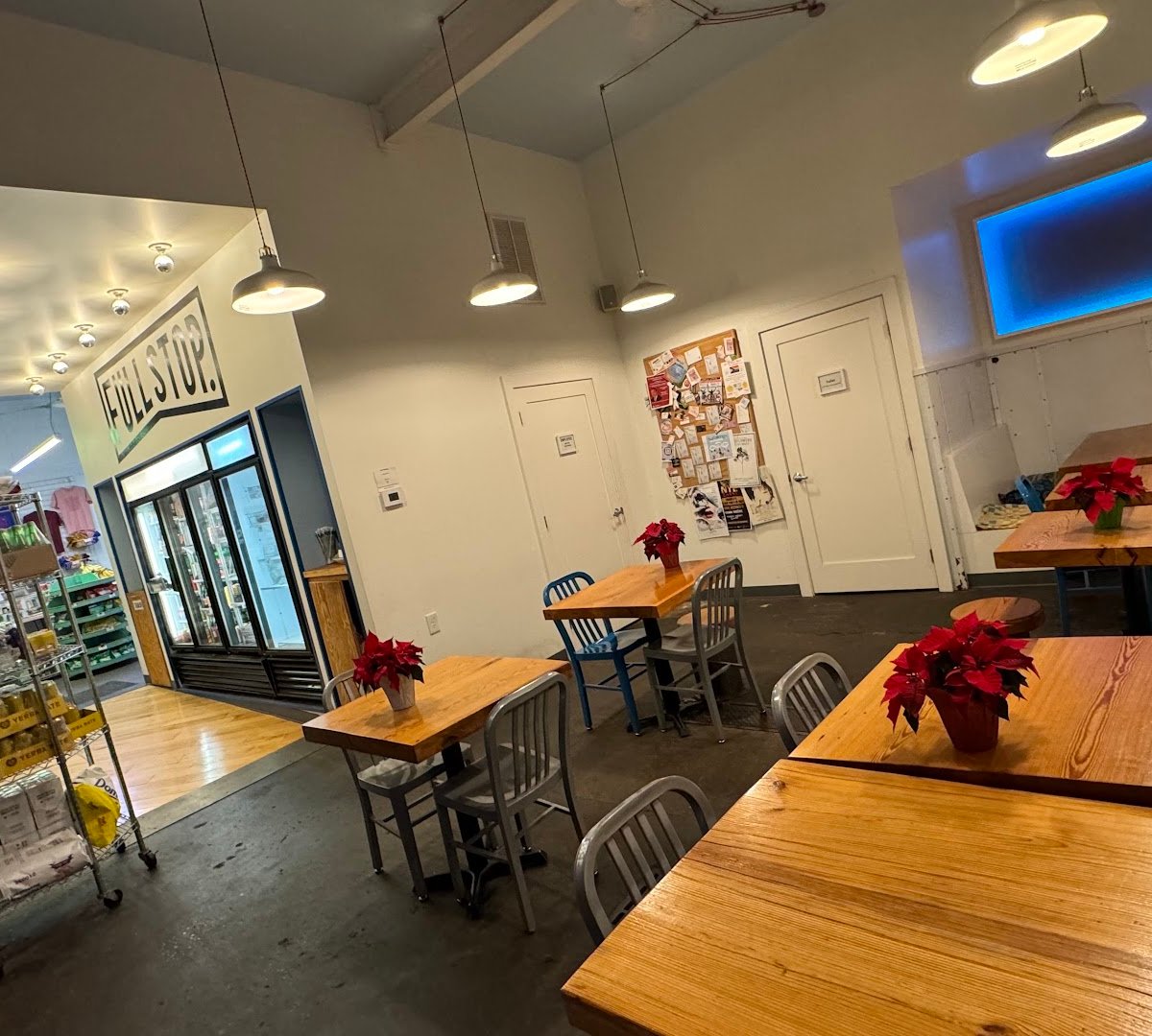 Interior of Full Stop Station, specialty coffee shop in Louisville