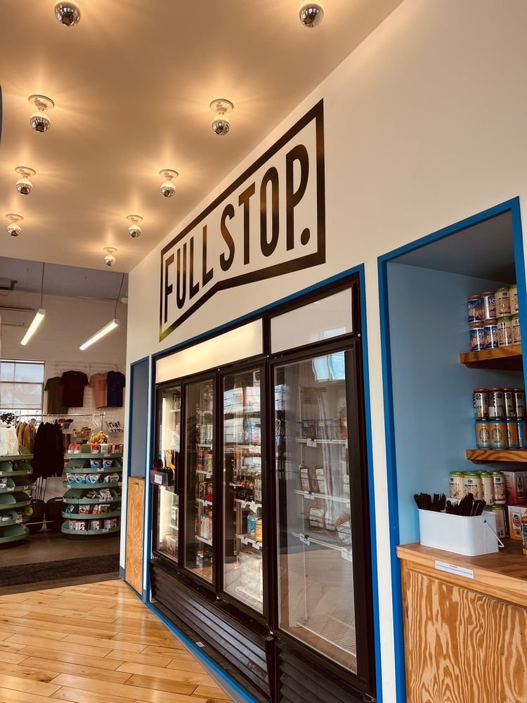 Interior of Full Stop Station, specialty coffee shop in Louisville