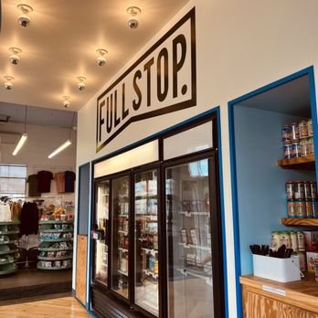 Interior of Full Stop Station, specialty coffee shop in Louisville