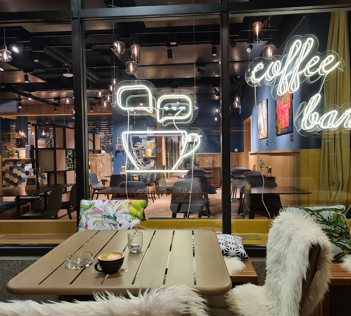 Interior of Coffee Bar Tessinerplatz, specialty coffee shop in Zurich