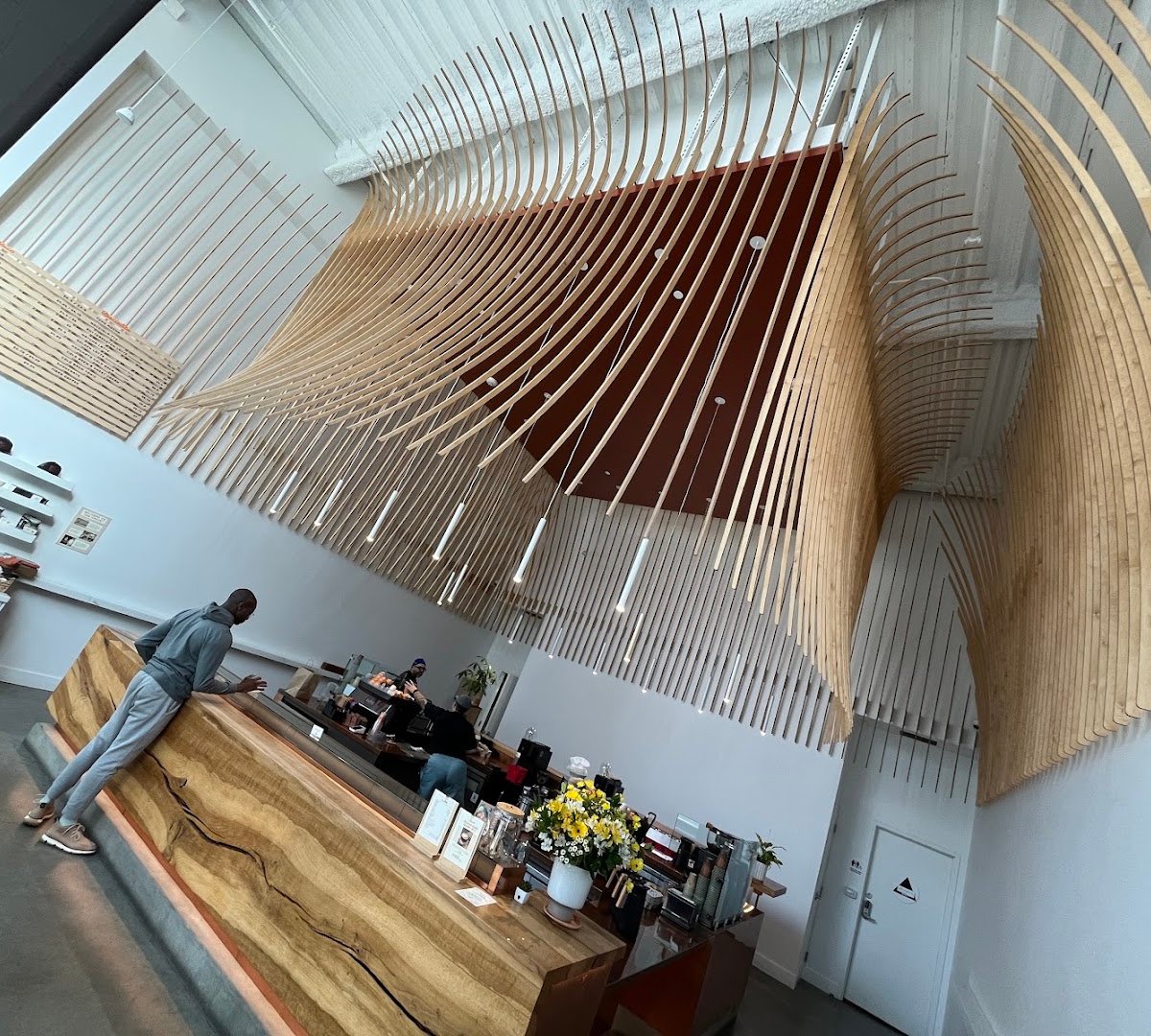 Interior of The Caffè by Mr. Espresso, specialty coffee shop in Oakland