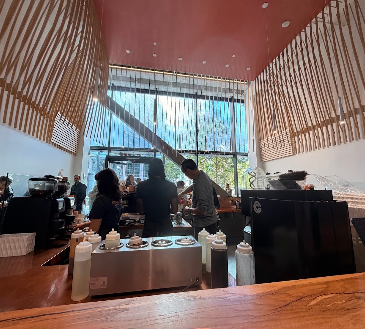 Interior of The Caffè by Mr. Espresso, specialty coffee shop in Oakland