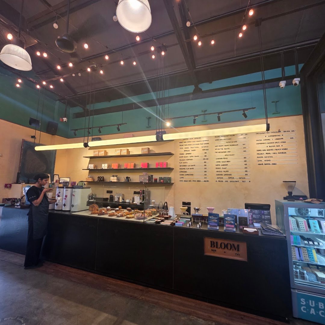 Interior of The Craftery by Subko, specialty coffee shop in Mumbai