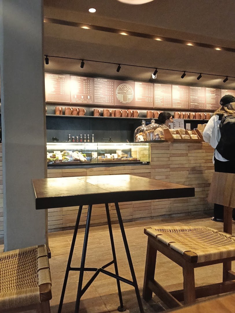 Interior of Tierra Garat Mérida, specialty coffee shop in Mexico City