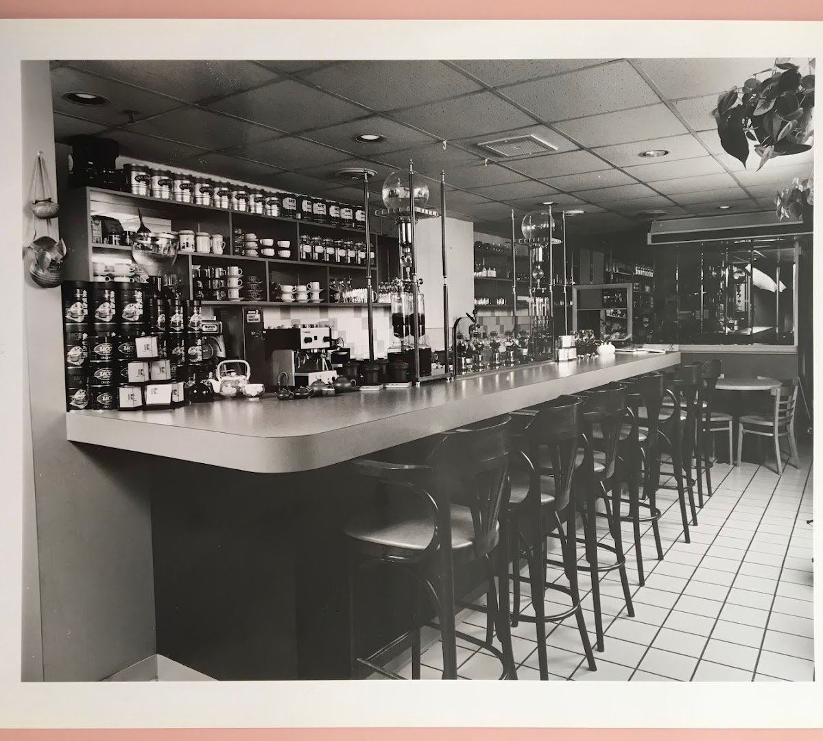 Interior of Ray's Cafe & Tea House, specialty coffee shop in Philadelphia