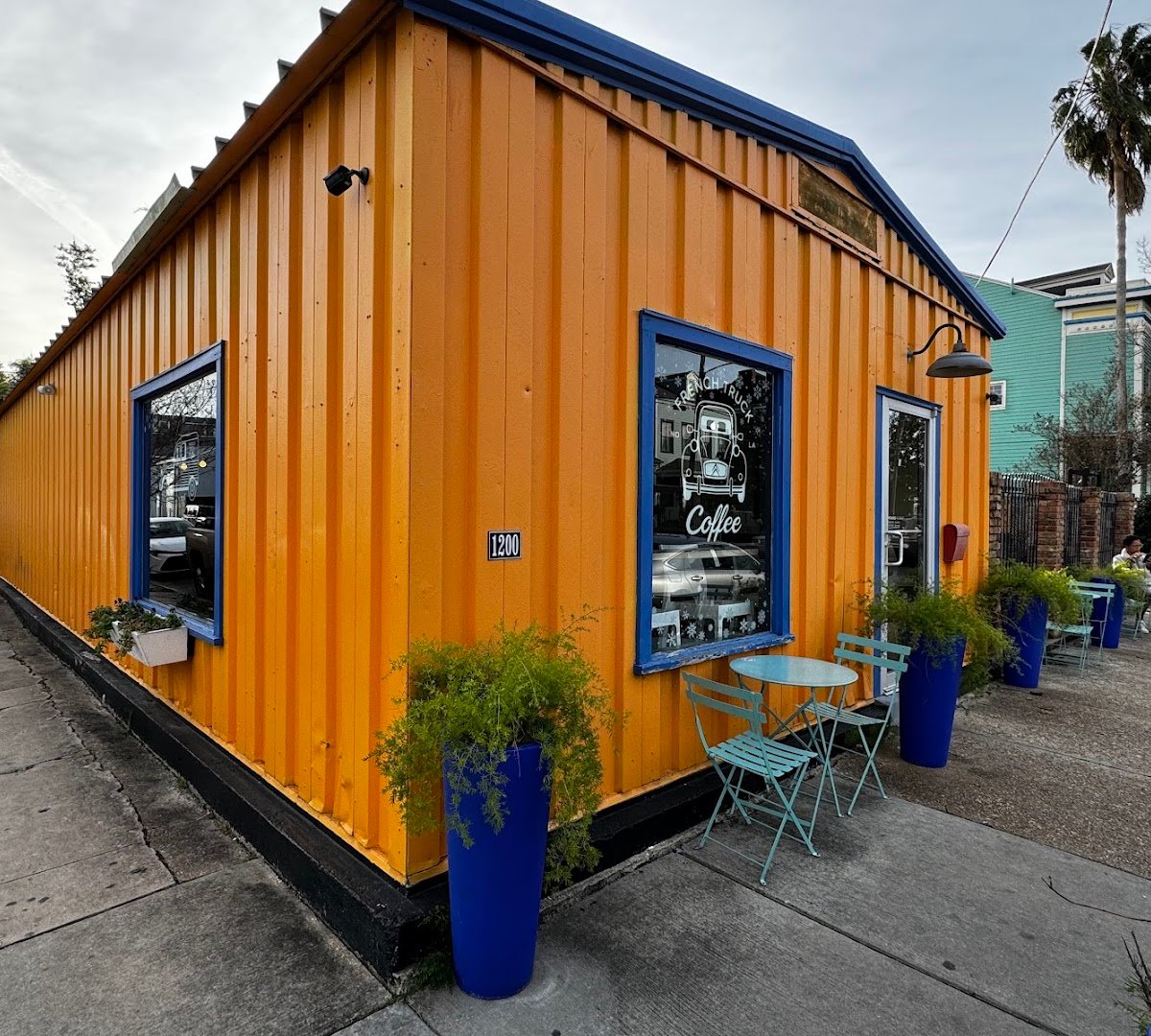 Storefront of French Truck Coffee, specialty coffee shop in New Orleans