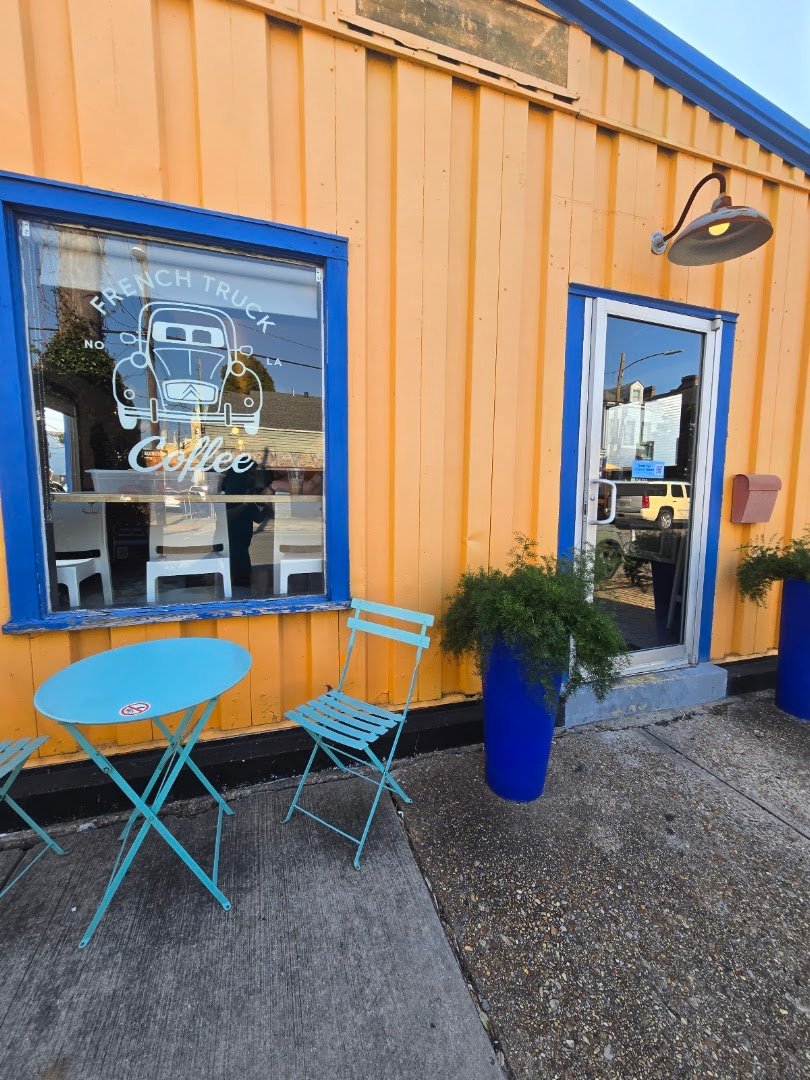 Storefront of French Truck Coffee, specialty coffee shop in New Orleans