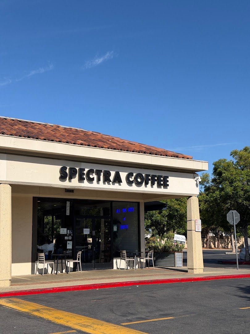 Storefront of Spectra Coffee, specialty coffee shop in San Jose