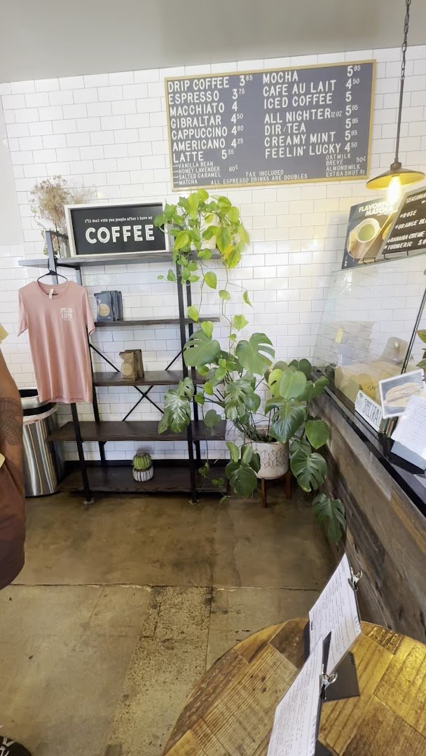 Interior of Spectra Coffee, specialty coffee shop in San Jose