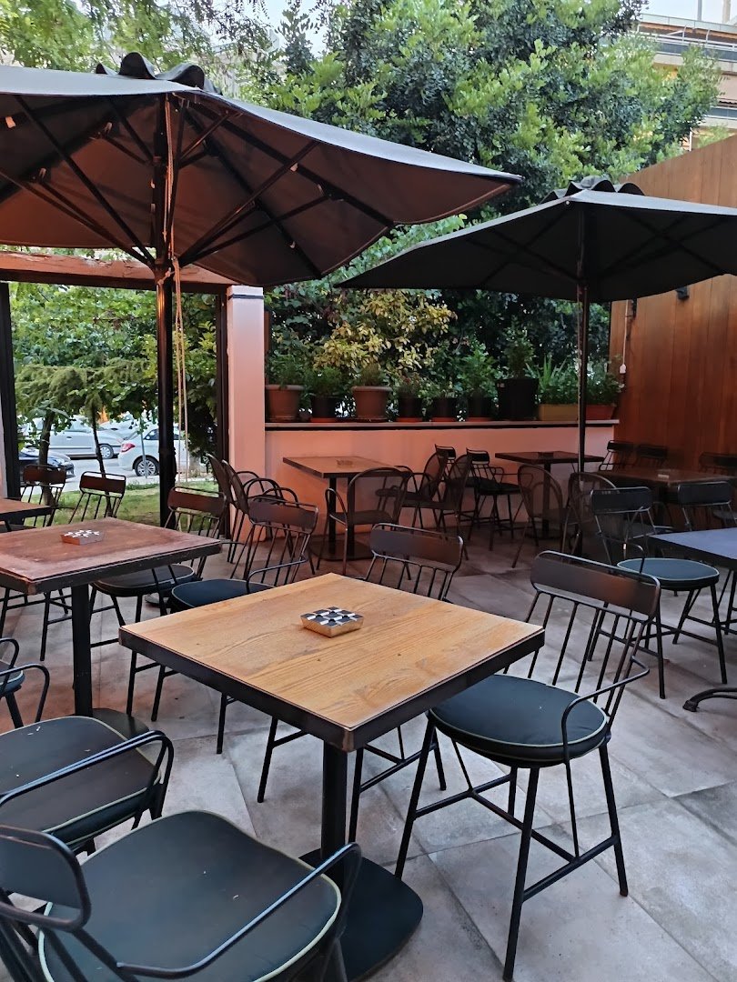 Interior of Warehouse 35, specialty coffee shop in Athens