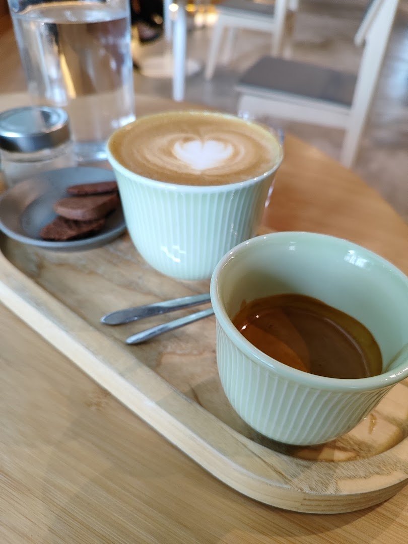 Coffee at Warehouse 35, specialty coffee shop in Athens