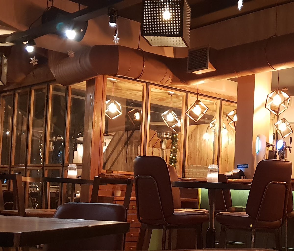 Interior of Warehouse 35, specialty coffee shop in Athens