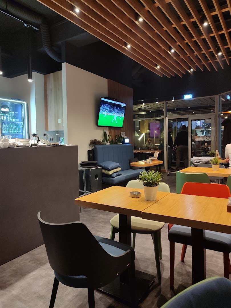 Interior of Eliscaffe, specialty coffee shop in Belgrade