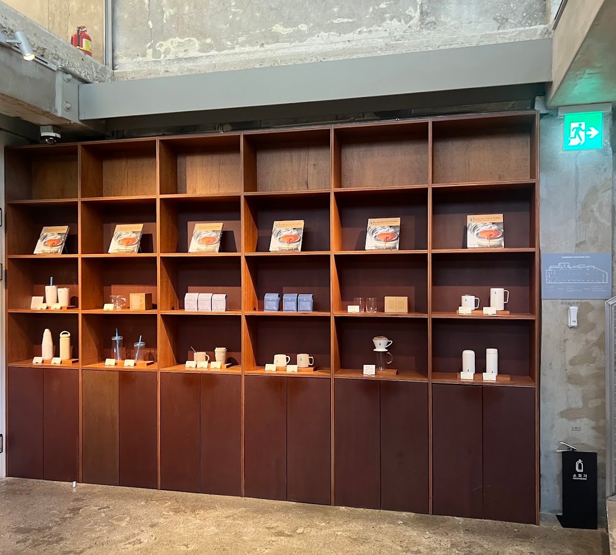 Interior of Blue Bottle Seongsu Cafe, specialty coffee shop in Seoul
