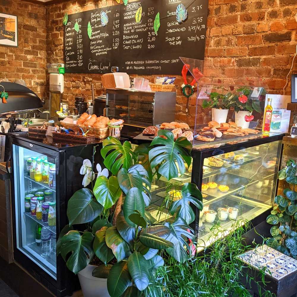 Interior of The Colony Gourmet, specialty coffee shop in Edinburgh