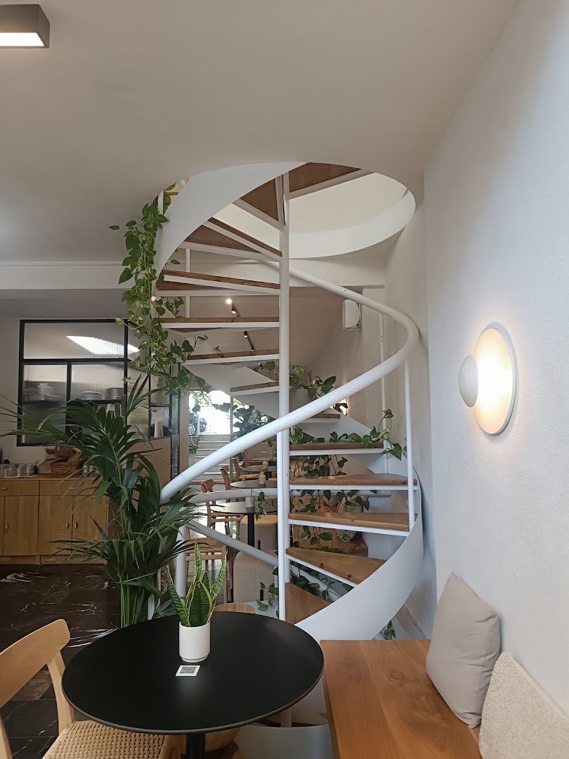 Interior of Goodhood Athens, specialty coffee shop in Athens