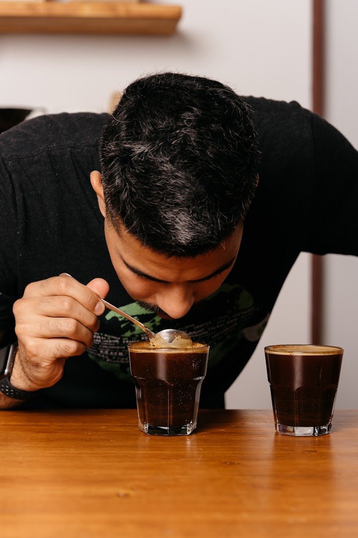 Coffee at Project FOX, specialty coffee shop in Prague