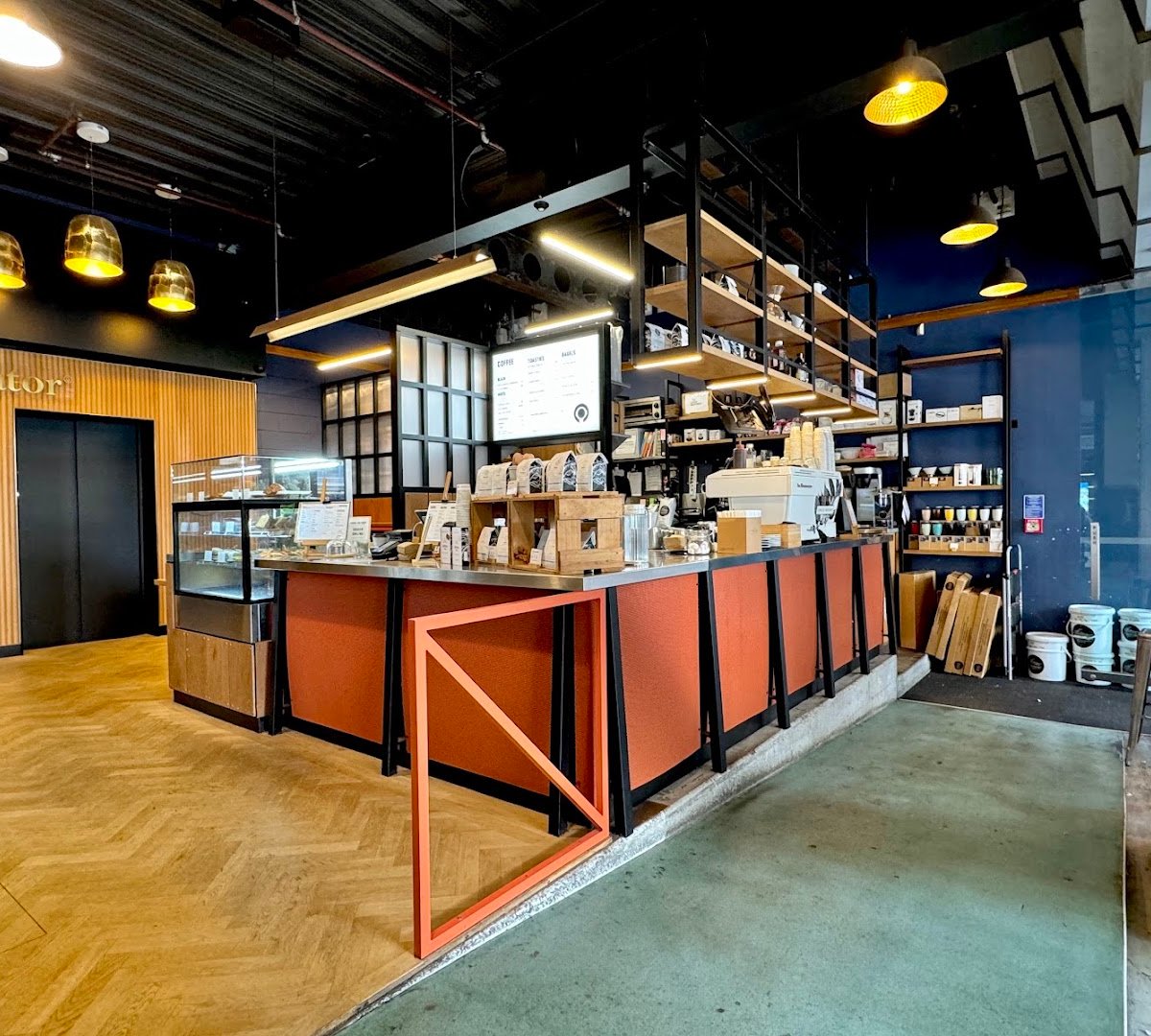 Interior of Espresso Workshop, specialty coffee shop in Auckland