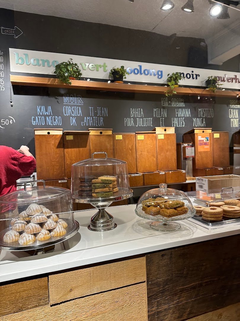 Interior of Café Rico, specialty coffee shop in Montreal
