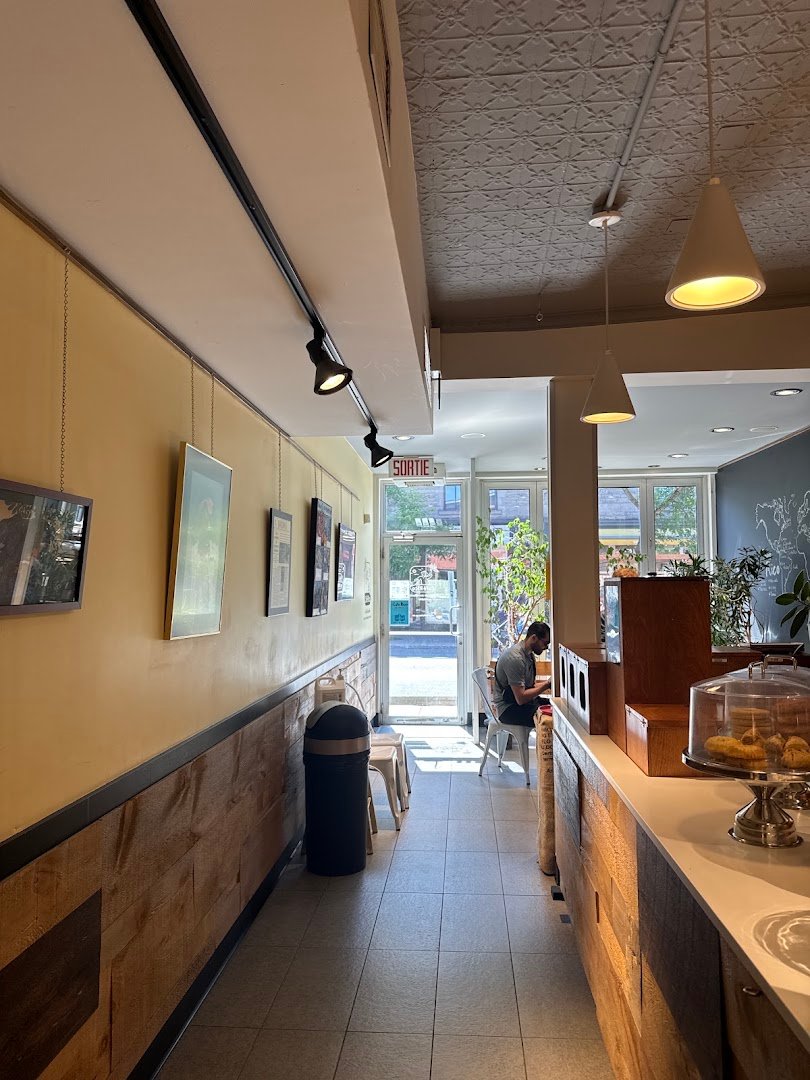 Interior of Café Rico, specialty coffee shop in Montreal