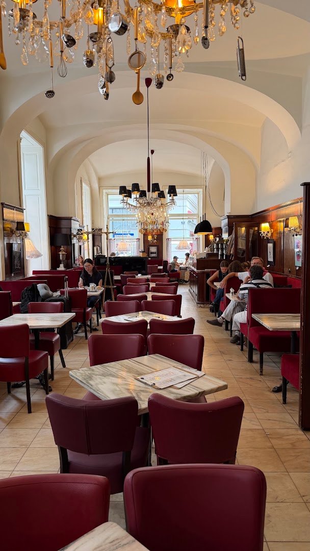 Interior of Café Diglas, specialty coffee shop in Vienna