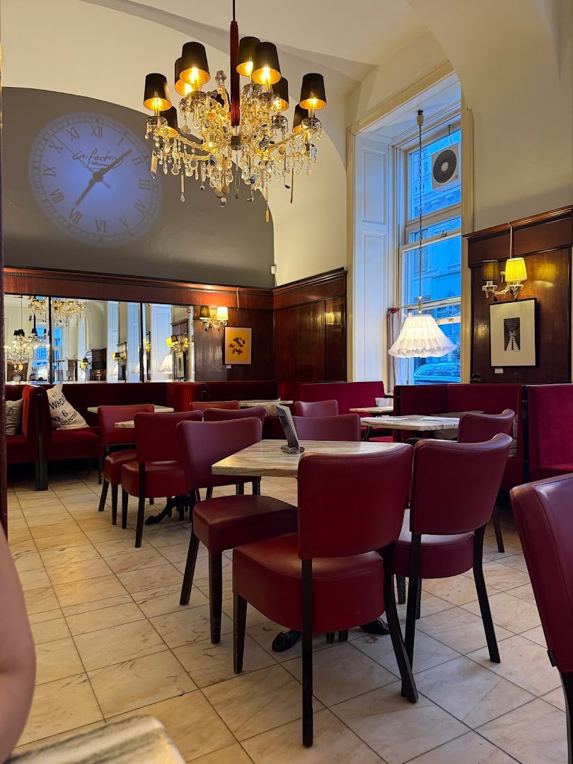 Interior of Café Diglas, specialty coffee shop in Vienna