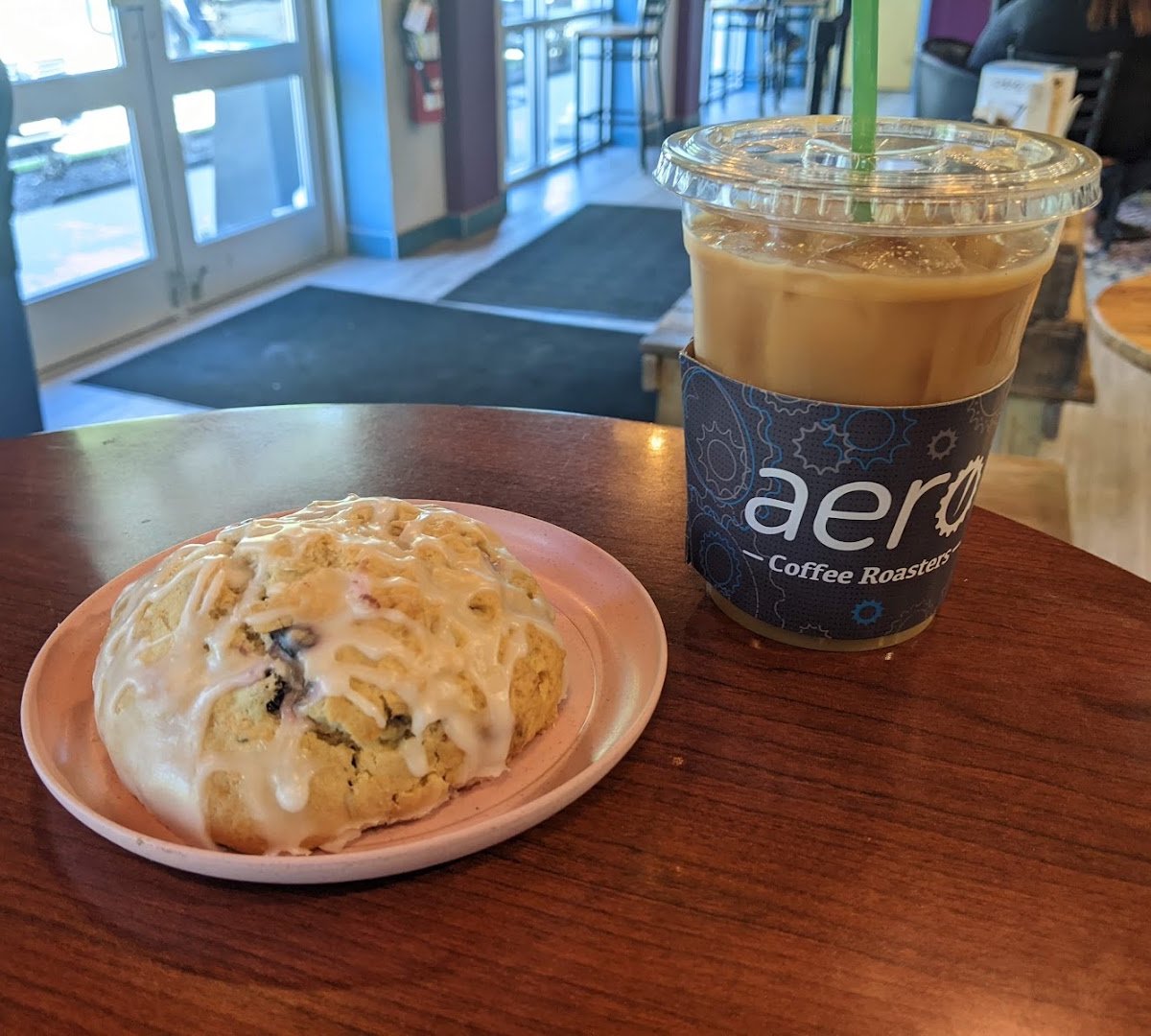 Coffee at Aero Coffee Roasters, specialty coffee shop in Worcester