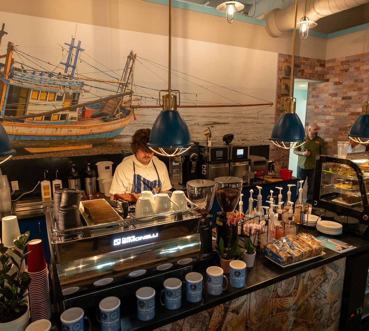 Interior of Roasting Route Coffee House, specialty coffee shop in Charlotte