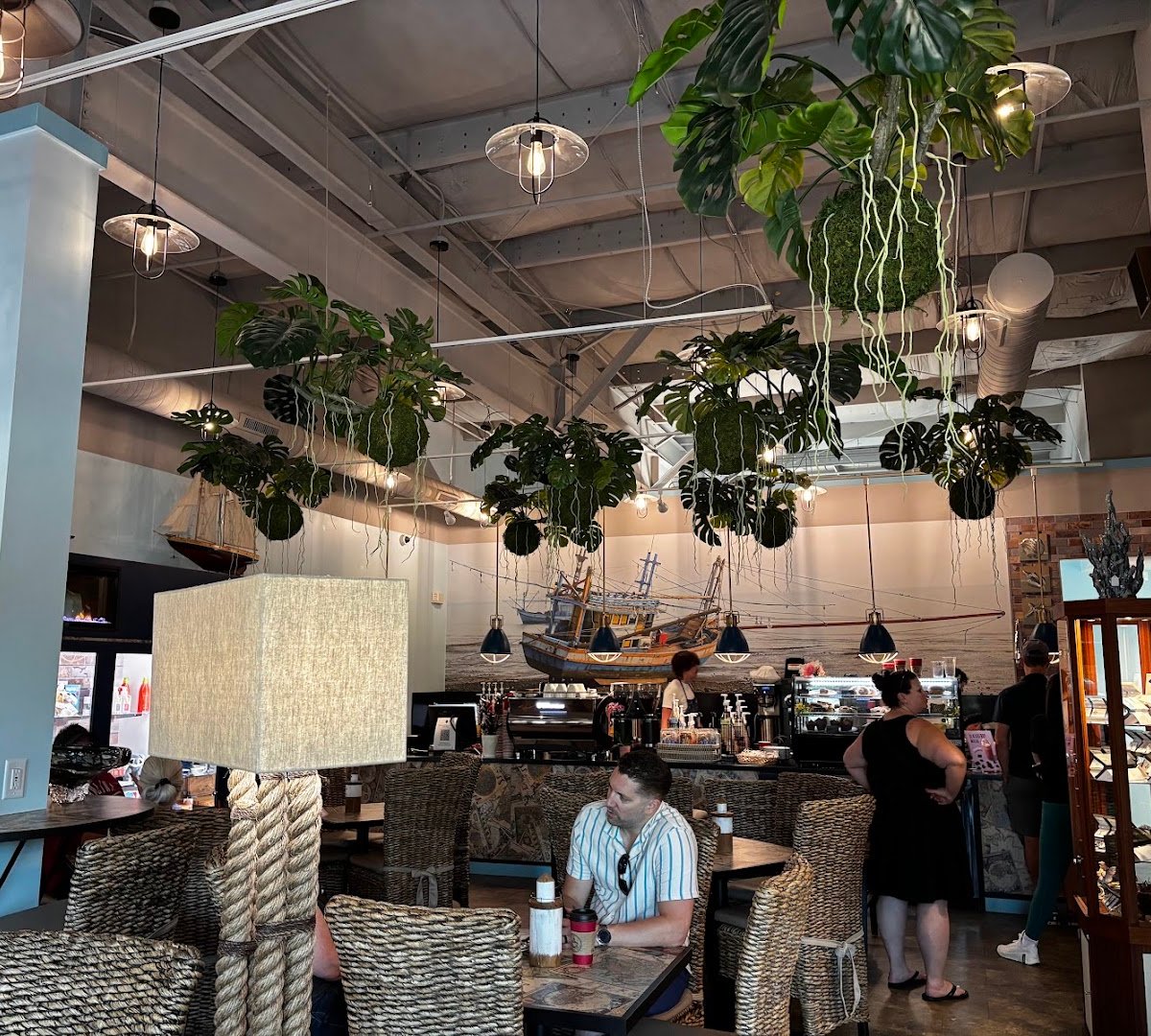 Interior of Roasting Route Coffee House, specialty coffee shop in Charlotte