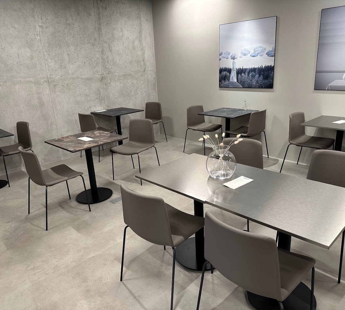 Interior of Space Café Karlín, specialty coffee shop in Prague
