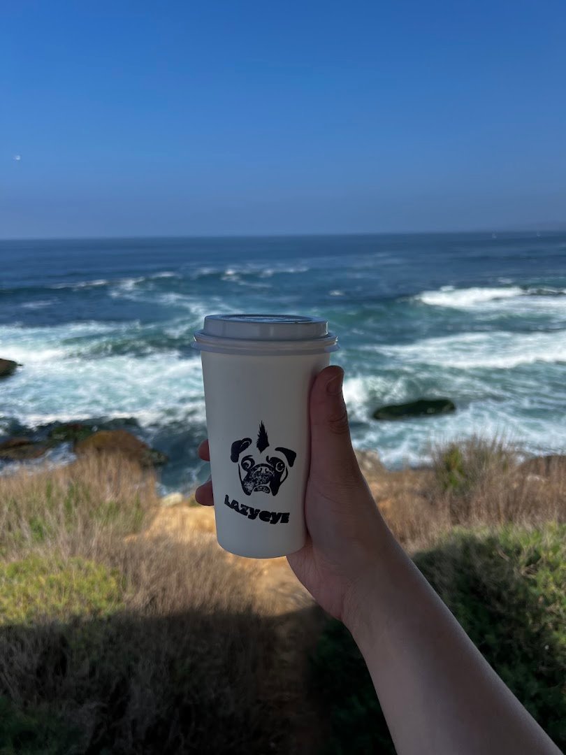 Coffee at Lazy Eye Coffee, specialty coffee shop in San Diego