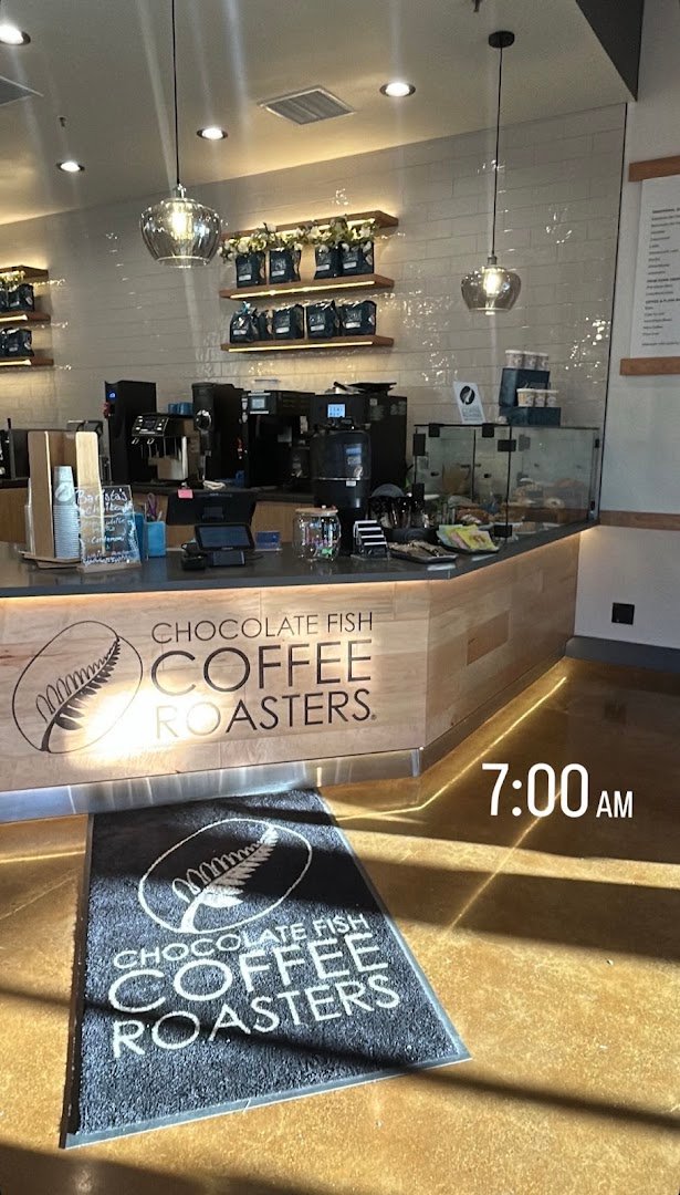 Interior of Chocolate Fish Coffee Roasters Livermore, specialty coffee shop in San Jose