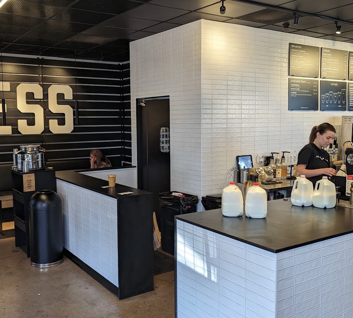 Interior of Press Coffee - McCormick, specialty coffee shop in Scottsdale