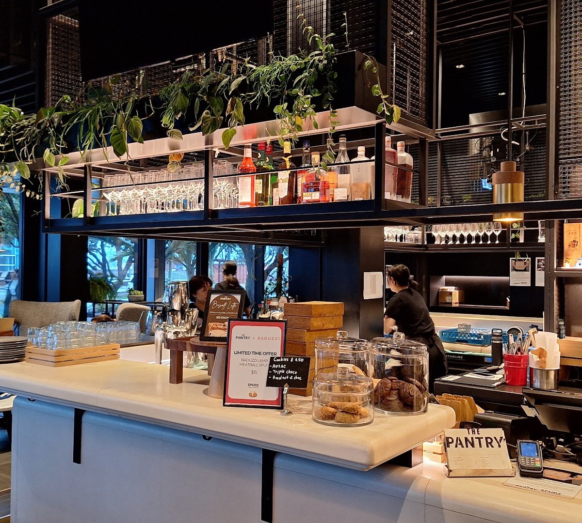 Interior of The Pantry, specialty coffee shop in Auckland